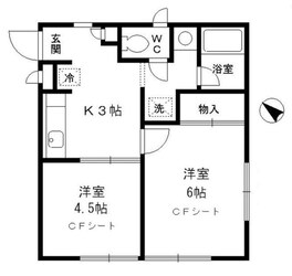 サニーコート桧木　Ｇ棟の物件間取画像